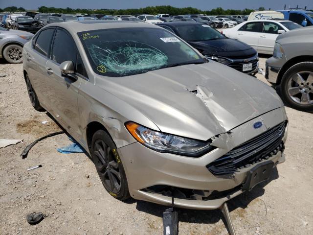 FORD FUSION SE 2018 with VIN 3FA6P0HD6JR217024 - Photo from auction