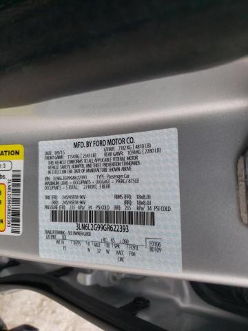 Photo 10 from auction – 2016 LINCOLN MKZ with VIN 3LN6L2G99GR622393