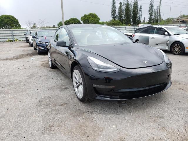 TESLA MODEL 3 2022 with VIN 5YJ3E1EB7NF186966 - Photo from auction