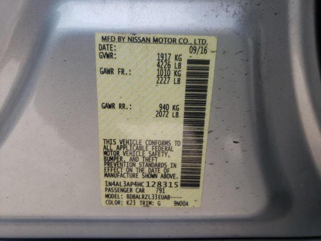 Photo 10 from auction – 2017 NISSAN ALTIMA 2.5 with VIN 1N4AL3AP4HC128315
