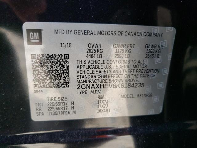 Photo 10 from auction – 2019 CHEVROLET EQUINOX LS with VIN 2GNAXHEV6K6184235