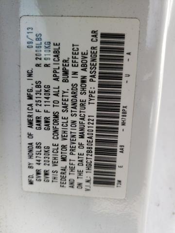 Photo 10 from auction – 2014 HONDA ACCORD EXL with VIN 1HGCT2B80EA001221