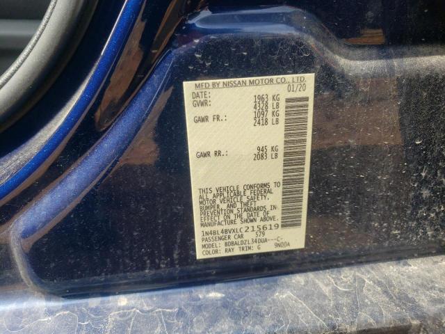 Photo 10 from auction – 2020 NISSAN ALTIMA S with VIN 1N4BL4BVXLC215619