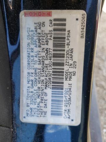 Photo 10 from auction – 2003 TOYOTA CELICA GT with VIN JTDDR32T130146377