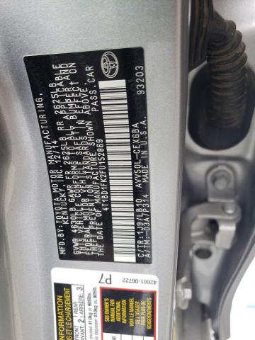 Photo 10 from auction – 2015 TOYOTA CAMRY HYBR with VIN 4T1BD1FK2FU152869