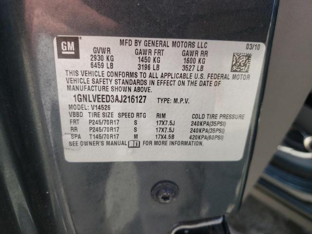 Photo 10 from auction – 2010 CHEVROLET TRAVERSE L with VIN 1GNLVEED3AJ216127