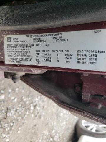 Photo 10 from auction – 2008 CHEVROLET COLORADO with VIN 1GCDT13E388102749
