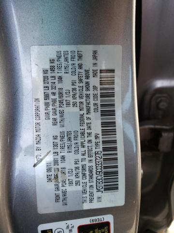 Photo 10 from auction – 2012 MAZDA CX-9 with VIN JM3TB3CV9C0337276
