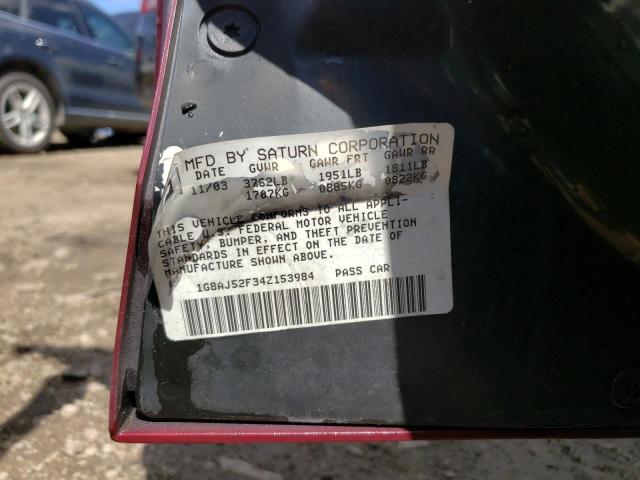 Photo 10 from auction – 2004 SATURN ION LEVEL with VIN 1G8AJ52F34Z153984