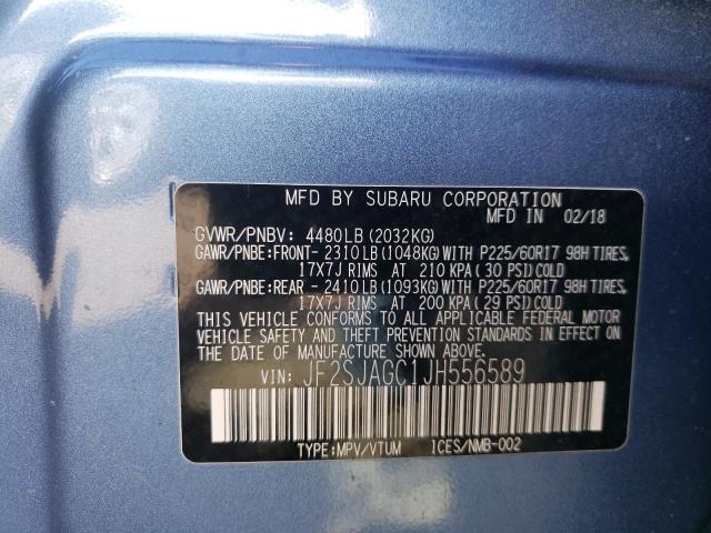 صورة رقم 10 من المزاد - 2018 SUBARU FORESTER 2 مع VIN JF2SJAGC1JH556589