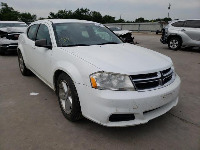 DODGE AVENGER SE 2013 with VIN 1C3CDZAB7DN563937 - Photo from auction