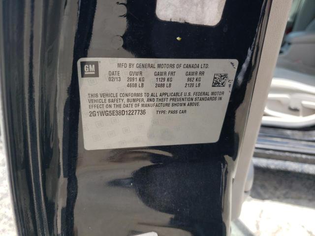 Photo 10 from auction – 2013 CHEVROLET IMPALA LT with VIN 2G1WG5E38D1227736