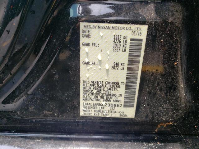 Photo 10 from auction – 2016 NISSAN ALTIMA 2.5 with VIN 1N4AL3AP8GC230862