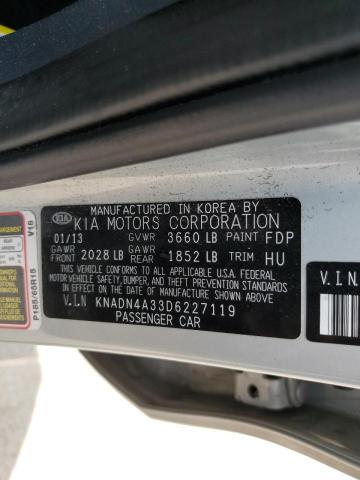 Photo 10 from auction – 2013 KIA RIO with VIN KNADN4A33D6227119