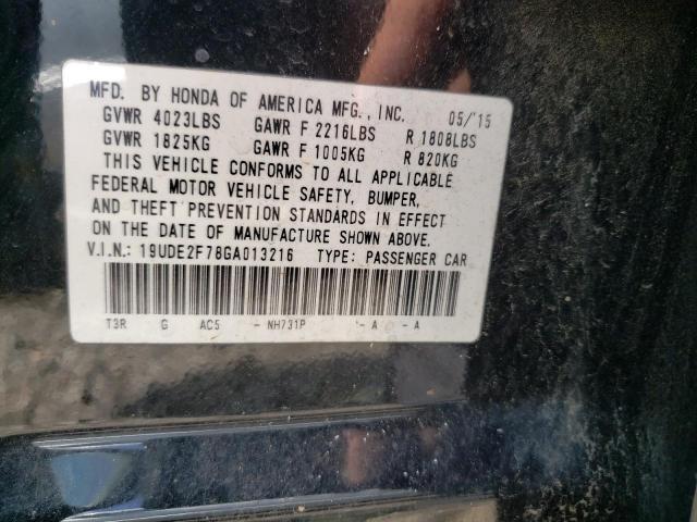 Photo 10 from auction – 2016 ACURA ILX PREMIU with VIN 19UDE2F78GA013216
