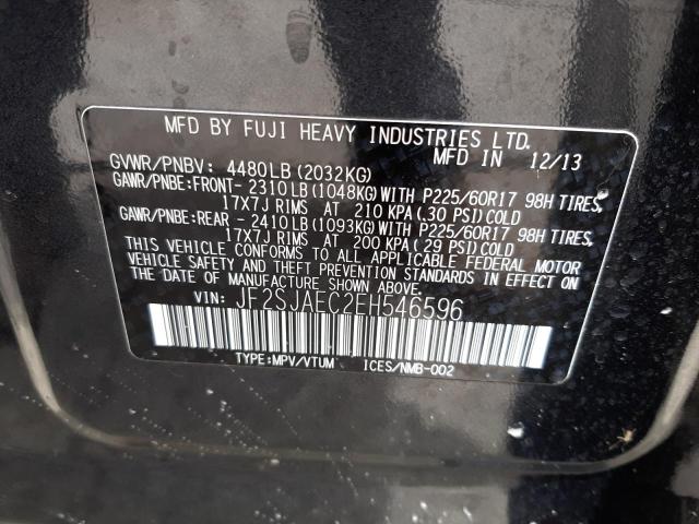 Photo 10 from auction – 2014 SUBARU FORESTER 2 with VIN JF2SJAEC2EH546596
