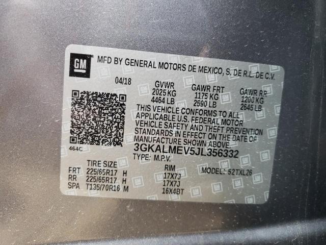 Photo 10 from auction – 2018 GMC TERRAIN SL with VIN 3GKALMEV5JL356332