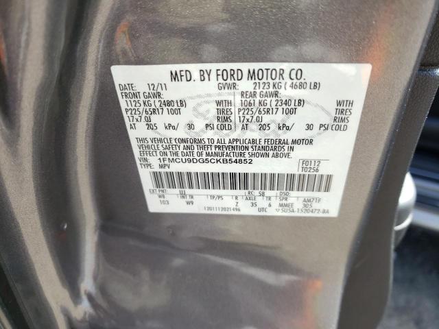 Фото 10 с аукциона – 2012 FORD ESCAPE XLT с VIN 1FMCU9DG5CKB54852