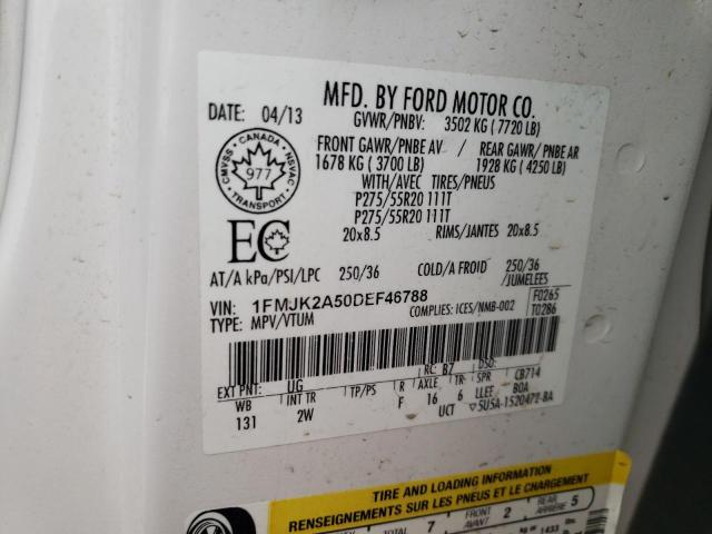 Photo 10 from auction – 2013 FORD EXPEDITION with VIN 1FMJK2A50DEF46788