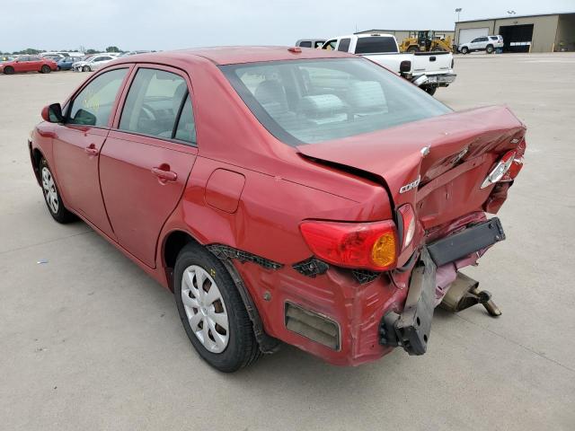 Photo 3 from auction – 2009 TOYOTA COROLLA BA with VIN 2T1BU40E39C016003