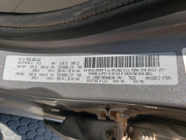 Photo 10 from auction – 2019 RAM 1500 BIG H with VIN 1C6RREFT6KN806109