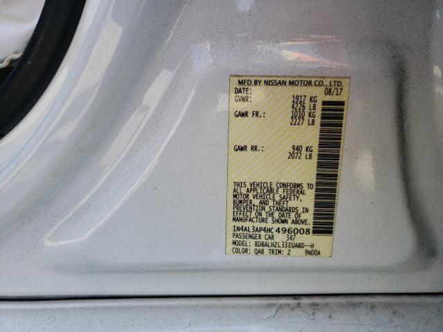 Photo 10 from auction – 2017 NISSAN ALTIMA 2.5 with VIN 1N4AL3AP4HC496008