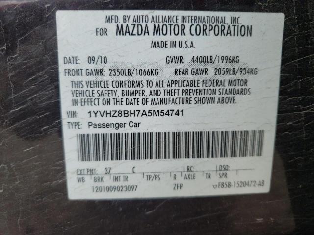 Photo 10 from auction – 2010 MAZDA 6 I with VIN 1YVHZ8BH7A5M54741