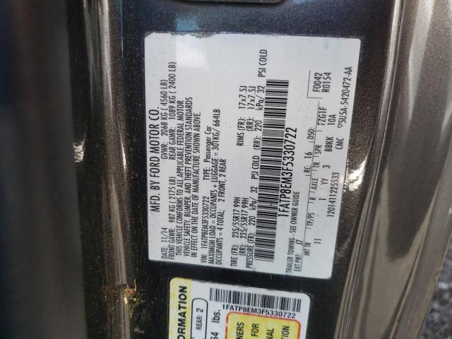 Photo 10 from auction – 2015 FORD MUSTANG with VIN 1FATP8EM3F5330722