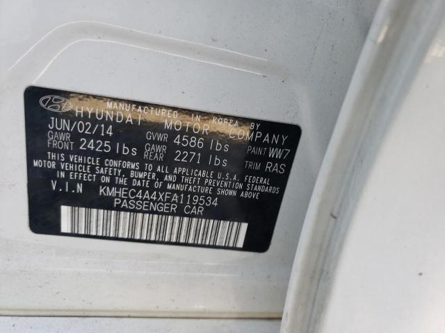 Photo 10 from auction – 2015 HYUNDAI SONATA HYB with VIN KMHEC4A4XFA119534