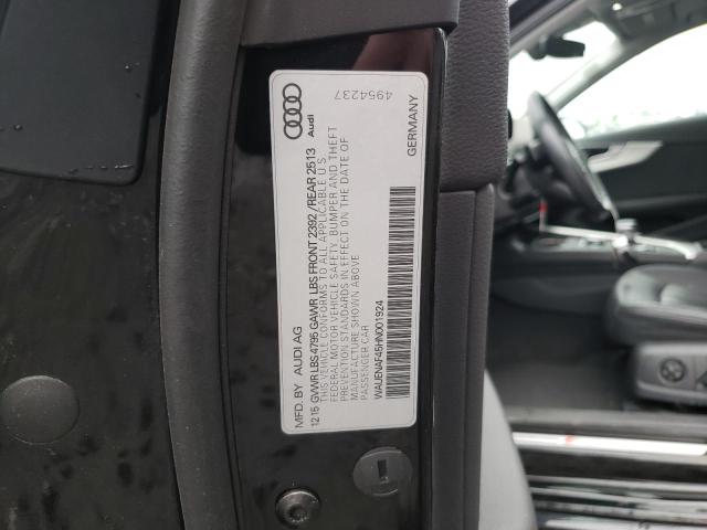 Photo 10 from auction – 2017 AUDI A4 PREMIUM with VIN WAUENAF45HN001924