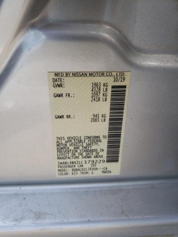 Photo 10 from auction – 2020 NISSAN ALTIMA S with VIN 1N4BL4BV2LC179229