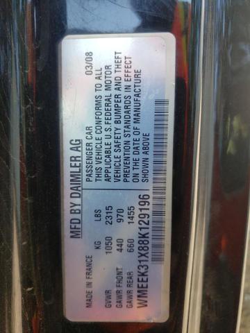 Photo 10 from auction – 2008 SMART FORTWO PAS with VIN WMEEK31X88K129196