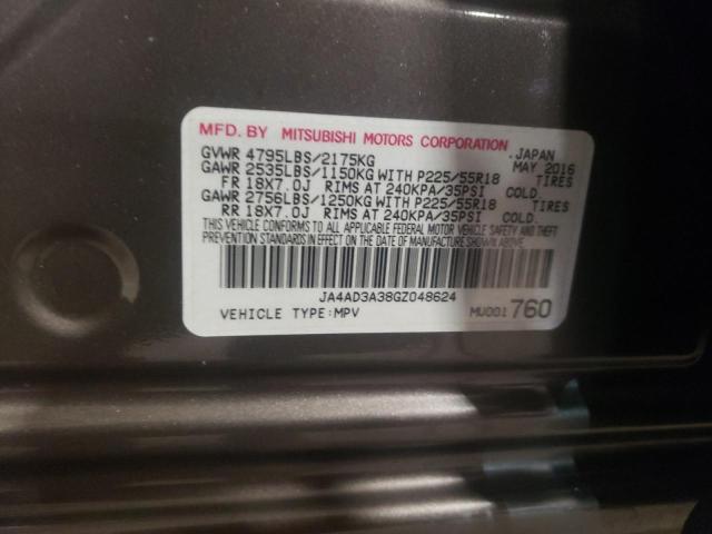 Photo 10 from auction – 2016 MITSUBISHI OUTLANDER with VIN JA4AD3A38GZ048624