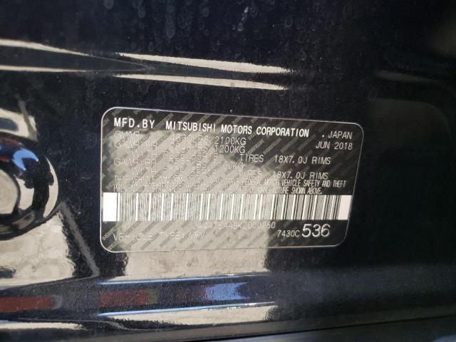 Photo 10 from auction – 2019 MITSUBISHI ECLIPSE CR with VIN JA4AT5AA9KZ000250