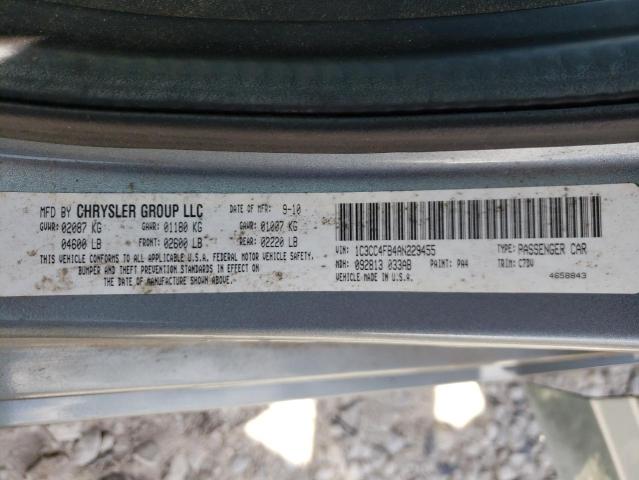 Foto 10 de la subasta – 2010 CHRYSLER SEBRING TO con VIN 1C3CC4FB4AN229455