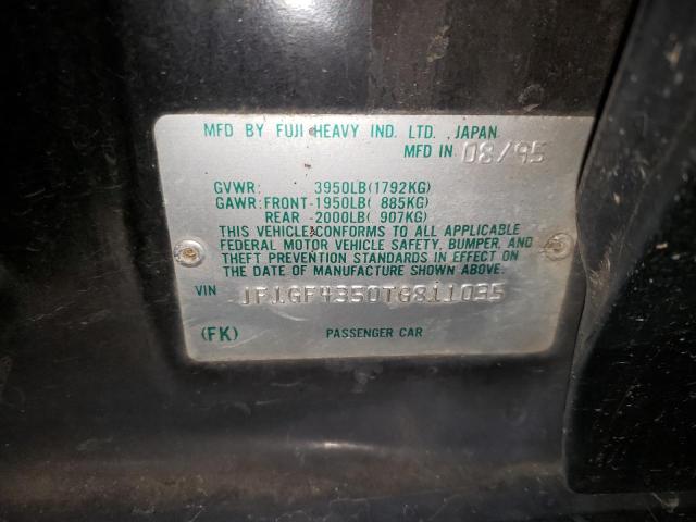 Photo 10 from auction – 1996 SUBARU IMPREZA L with VIN JF1GF4350TG811035
