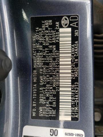 Photo 10 from auction – 2014 TOYOTA COROLLA L with VIN 2T1BURHE3EC125587