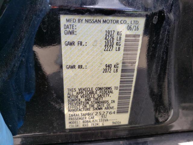 Photo 10 from auction – 2016 NISSAN ALTIMA 2.5 with VIN 1N4AL3AP8GC252764