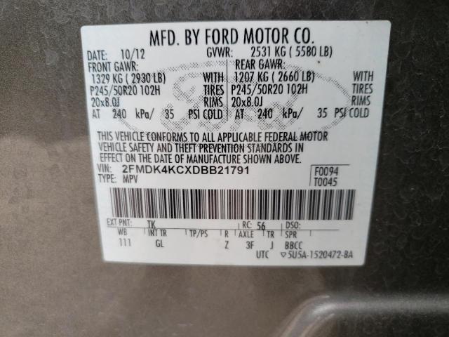 Photo 10 from auction – 2013 FORD EDGE LIMIT with VIN 2FMDK4KCXDBB21791