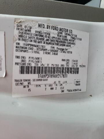Photo 10 from auction – 2010 FORD FOCUS SE with VIN 1FAHP3FN9AW217831