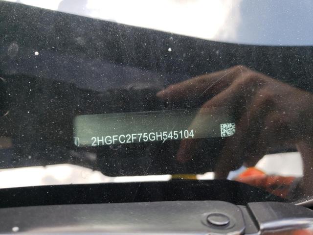 Photo 10 from auction – 2016 HONDA CIVIC EX with VIN 2HGFC2F75GH545104