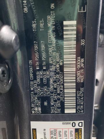 صورة رقم 10 من المزاد - 2015 TOYOTA 4RUNNER SR مع VIN JTEZU5JR4F5085017