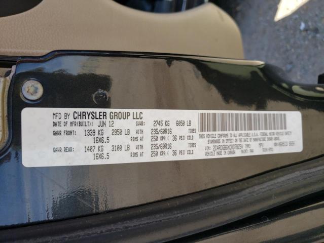Photo 10 from auction – 2012 DODGE GRAND CARA with VIN 2C4RDGBGXCR378254