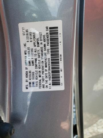 Photo 10 from auction – 2017 HONDA ACCORD with VIN 1HGCR2F39HA265345