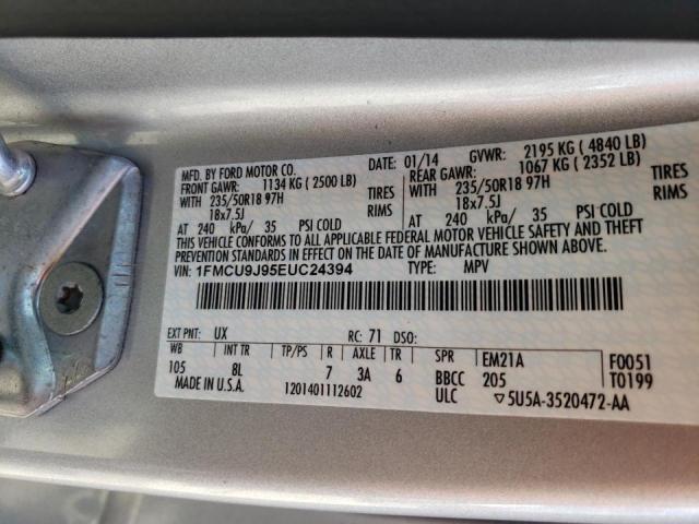Photo 10 from auction – 2014 FORD ESCAPE TIT with VIN 1FMCU9J95EUC24394