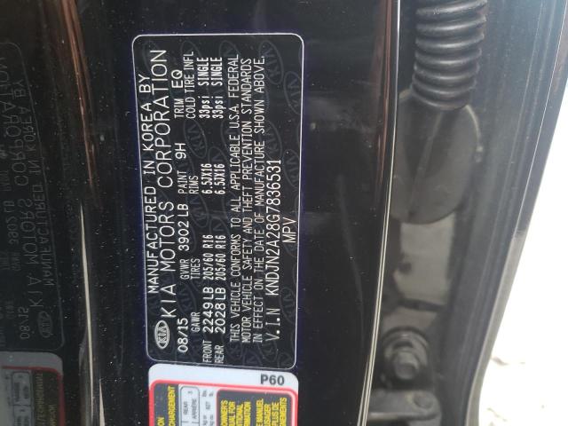 Photo 10 from auction – 2016 KIA SOUL with VIN KNDJN2A28G7836531