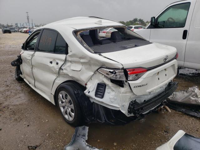 Photo 3 from auction – 2021 TOYOTA COROLLA LE with VIN 5YFEPMAE0MP163665