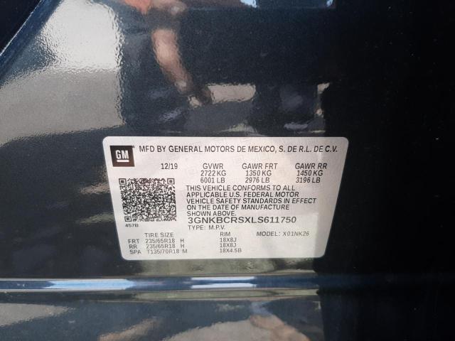 Photo 10 from auction – 2020 CHEVROLET BLAZER 2LT with VIN 3GNKBCRSXLS611750