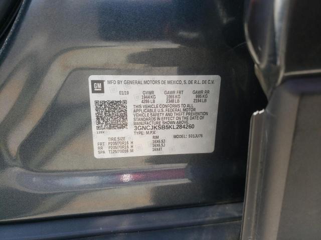 Photo 10 from auction – 2019 CHEVROLET TRAX LS with VIN 3GNCJKSB5KL284260