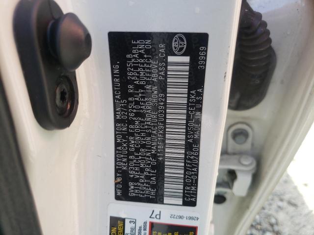 Photo 10 from auction – 2015 TOYOTA CAMRY LE with VIN 4T1BF1FK9FU039429